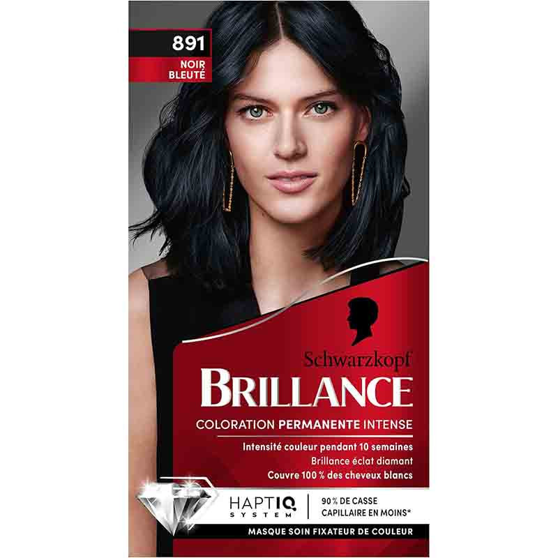 Coloration cheveux permanente intense brillance noir bleuté 891 - SCHWARZKOPF - 20814