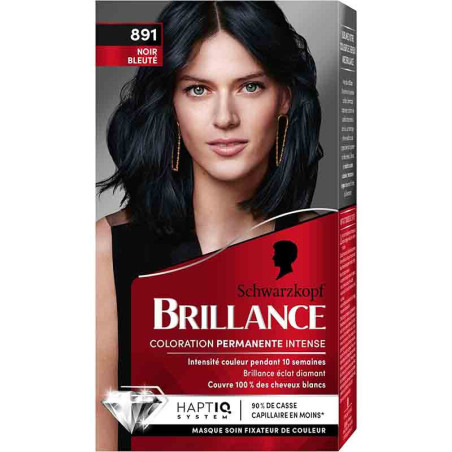 Coloration cheveux permanente intense brillance noir bleuté 891 - SCHWARZKOPF - 20814