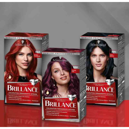 Coloration cheveux permanente intense brillance rouge brocart 845 - SCHWARZKOPF - 47241