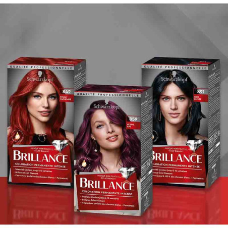 Coloration cheveux permanente intense brillance châtain flamboyant 867 - SCHWARZKOPF - 35003