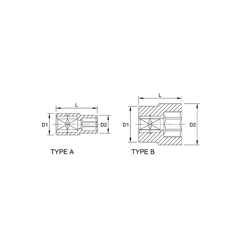 Douille 6 pans 10 1/2" - TOPTUL - BAEA1610