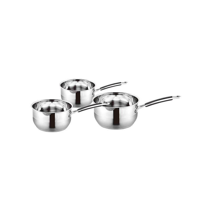 Sitram 710876 Lot de 3 Casseroles Sitramulti Rondes coloris Taupe en