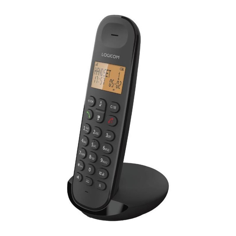 Téléphone sans fil Iloa 150 Noir - LOGICOM - ILOA 150 NOIRE