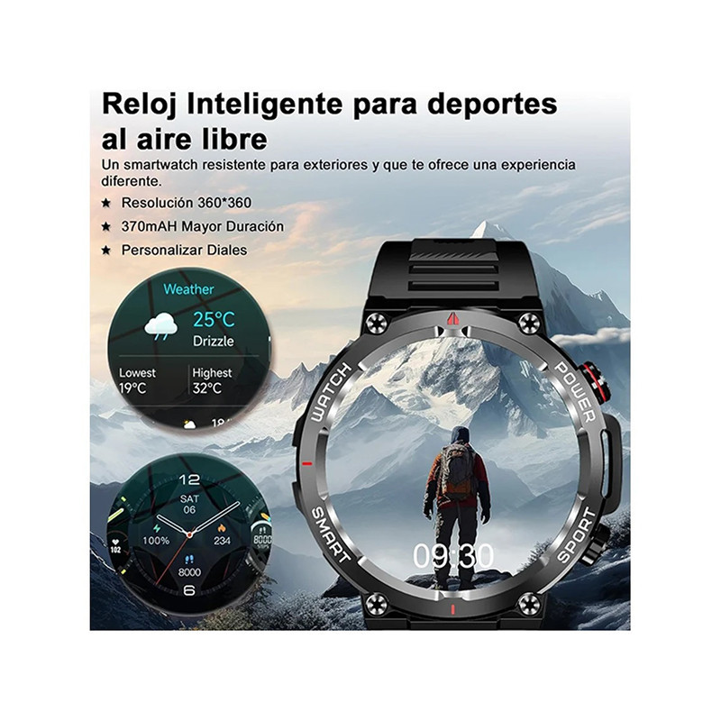 Montre connectée Bluetooth Kaki - BLACKVIEW - W50 KAKI