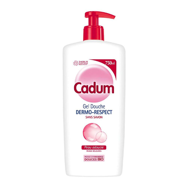 Gel douche Dermo-Respect sans savon 750mL - CADUM