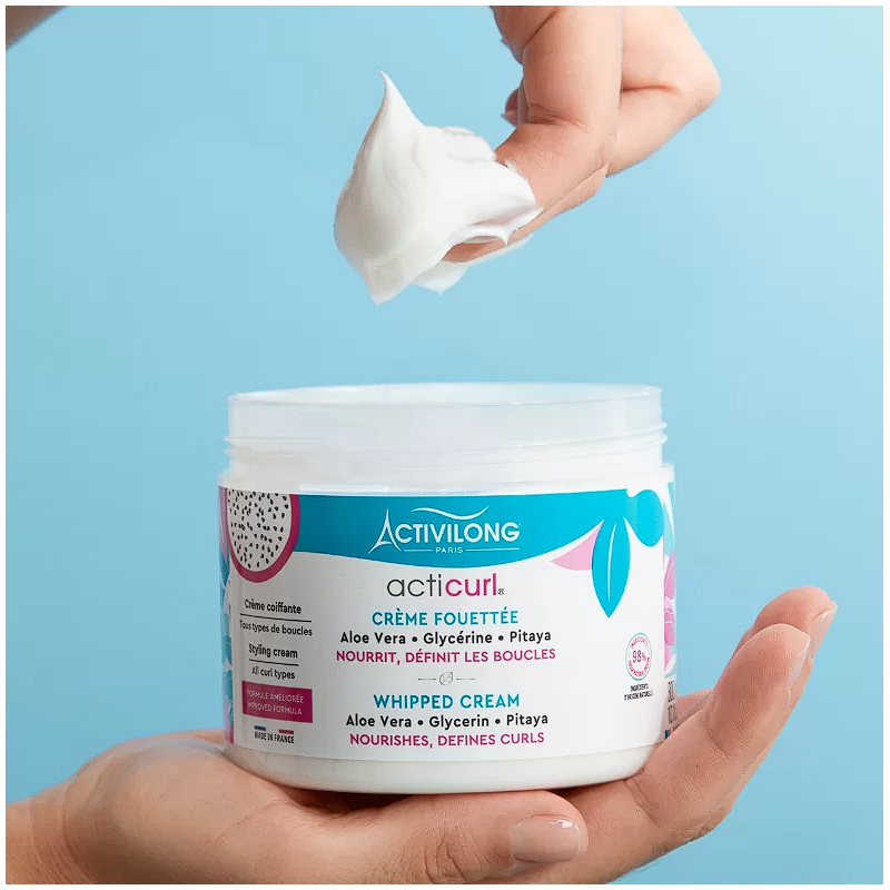 Crème cheveux fouettée Acticurl Hydra Pitaya Glycérine/Aloe vera 300mL - ACTIVILONG
