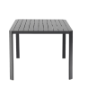 Table extensible Idaho aluminium anthracite, 8 places - NATERIAL