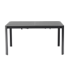 Table extensible Idaho aluminium anthracite, 8 places - NATERIAL