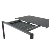 Table extensible Idaho aluminium anthracite, 8 places - NATERIAL