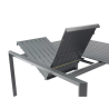 Table extensible Idaho aluminium anthracite, 8 places - NATERIAL
