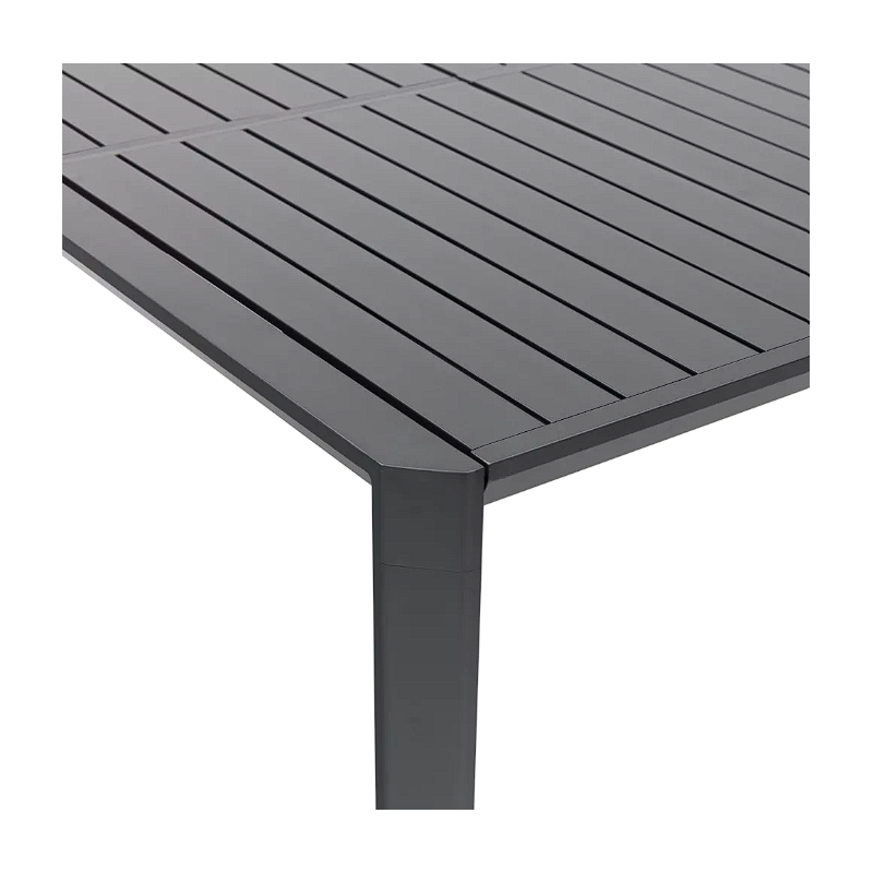 Table extensible Idaho aluminium anthracite, 8 places - NATERIAL