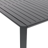 Table extensible Idaho aluminium anthracite, 8 places - NATERIAL