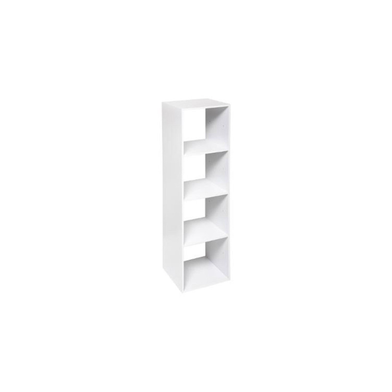 Etagère 4 Cases Haut Mix Blanc - 5FIVE SIMPLY SMART - 173686C
