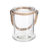 Photophore Verre + Corde Lena H 17 cm