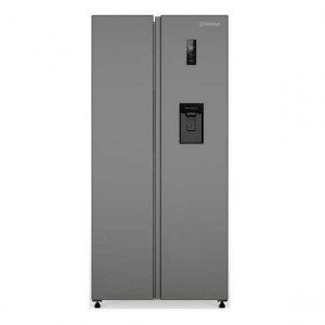 Réfrigérateur américain avec distributeur d'eau 444L Gris - BERKLAYS - BSS453WDDI