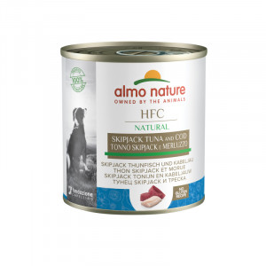 Pâtée pour chien adulte thon/morue 290g HFC - ALMO NATURE