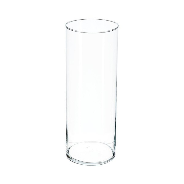 Vase Cylindre H40 cm Transparent