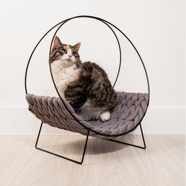 Lit Quincy gris pour chat