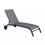 Bain de soleil Lyra aluminium gris