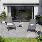 Bain de soleil Lyra aluminium gris