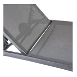 Bain de soleil Lyra aluminium gris