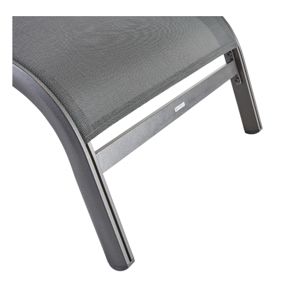 Bain de soleil Lyra aluminium gris