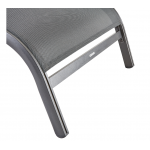 Bain de soleil Lyra aluminium gris