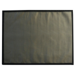Tapis extérieur noir rectangulaire pour barbecue et plancha l.10 x L.10 cm
