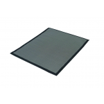 Tapis extérieur noir rectangulaire pour barbecue et plancha l.10 x L.10 cm