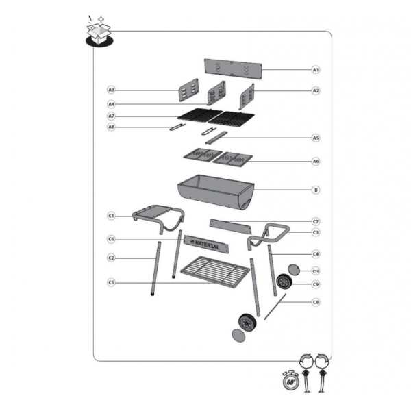 Barbecue 66 x 40 cm
