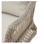 Salon de jardin - IDYLL NATERIAL - Beige - 5 personnes