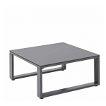 SALON DE JARDIN ODYSSEA GRIS ANTHRACITE 7 PERSONNES