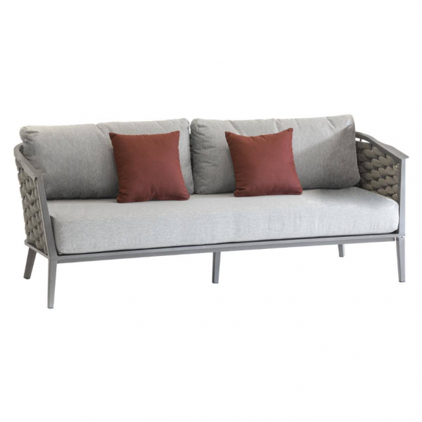 Salon de jardin - EMBRUNS HESPERIDE - Gris anthracite - 5 personnes
