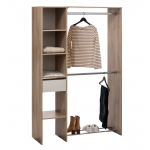 Dressing 2 Penderies DIKA Couleur Bois Naturel