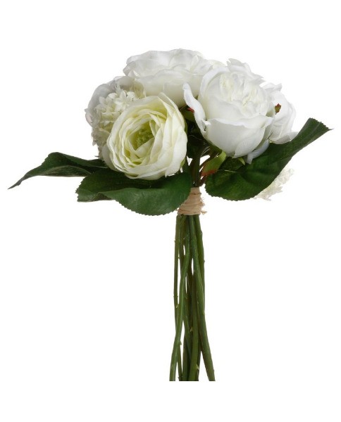 Bouquet de Fleurs 30 cm Blanc