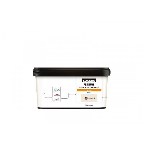 Peinture mur Intérieure LUXENS cream 5 mat 5 l