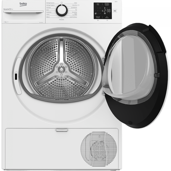 Sèche-linge hublot pompe à chaleur Eco Sense 8Kg Blanc - BEKO - D3H18301W