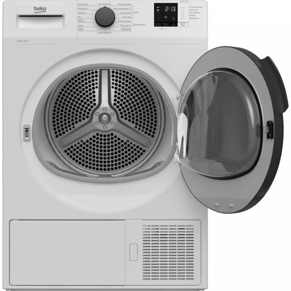 Sèche-linge hublot pompe à chaleur 10Kg Blanc - BEKO - DH10412CX0S