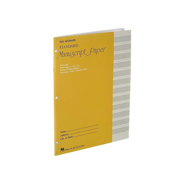 Paquet de 64 pages 12 portées pour classeur - HL00210001