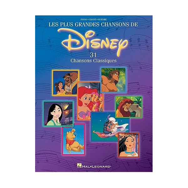 Les plus grandes chansons de Disney - HAL LEONARD - HLD00310594