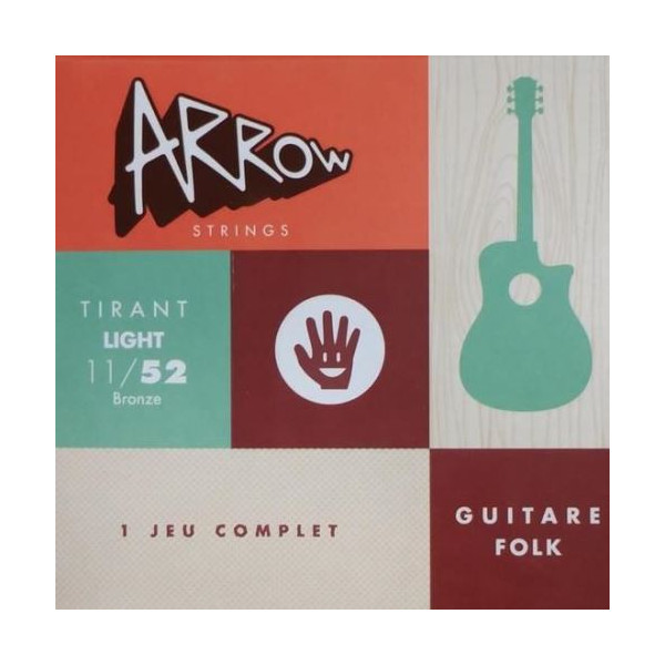 Corde guitare folk Tirant light - ARROW - ARFKL