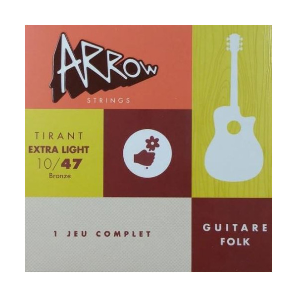Corde guitare folk Tirant extra light - ARROW - ARFKXL