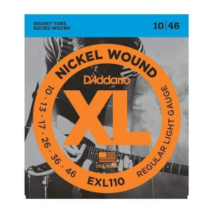 Cordes pour guitare électrique Regular Light - D'ADDARIO - EXL110