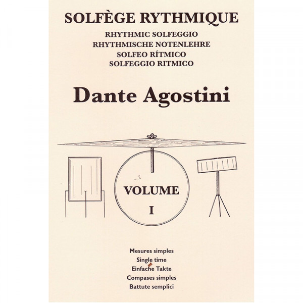 Solfège rythmique T.1 - DANTE AGOSTINI - CARMK2
