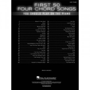 50 premières chansons à 4 accords que vous devriez jouer au piano - HAL LEONARD - HL00249562