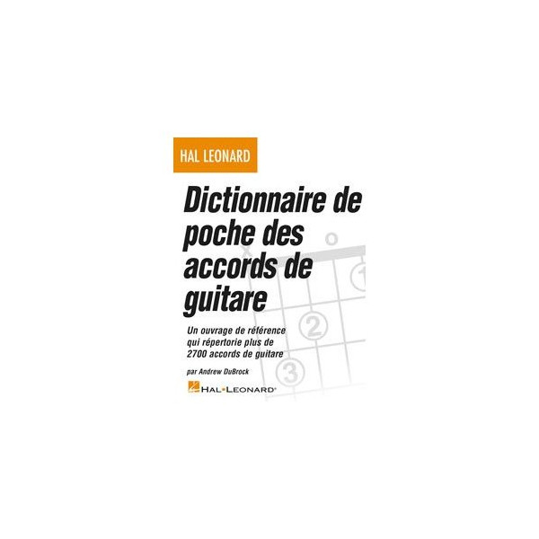 Dictionnaire de poche Accords guitare - HAL LEONARD - DHP1145569401