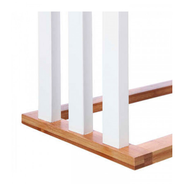 Sèche serviette en bambou Blanc