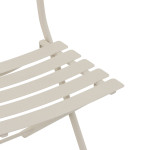 Chaise de jardin pliante Greensboro Argile