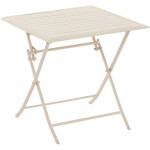 Table de jardin pliante carrée Azua Argile - HESPERIDE - 196857