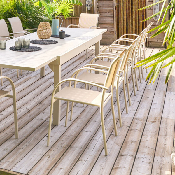 FAUTEUIL DE JARDIN PIAZZA LIN/ARGILE - HESPERIDE